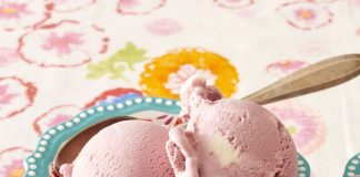 Blackberry–Cheesecake Swirl Ice Cream