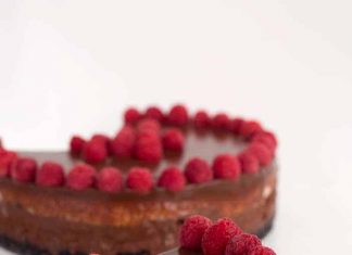Chocolate Raspberry Cheesecake