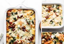 Spinach & Bacon Breakfast Strata