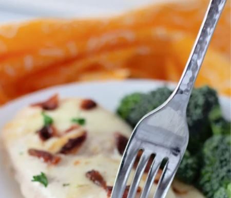 Cheesy Smothered Chicken with Bacon