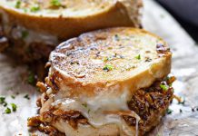 BBQ Chicken Grilled Cheese Sandwich