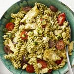 Greek Pesto Pasta Salad