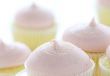 Lemon Cupcakes with Strawberry Buttercream