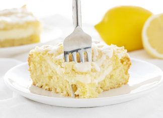 Lemon Cream Cheese Coffee Cake