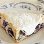Blueberry Scones with Vanilla Icing