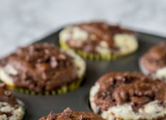 DOUBLE CHOCOLATE CHEESECAKE MUFFINS