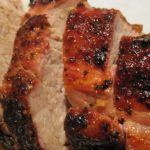 Bourbon Molasses-Glazed Grilled Pork Tenderloin