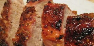 Bourbon Molasses-Glazed Grilled Pork Tenderloin