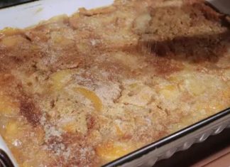 Peachy Peach Cobbler