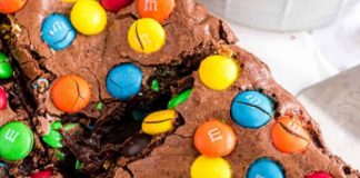 M&M’s Brownies Recipe