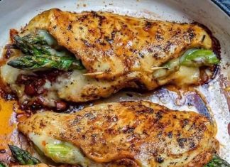 Asparagus Stuffed Chicken Breast will change the way you eat chicken easy