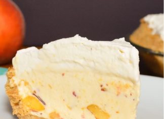 FROZEN PEACH CHEESECAKE