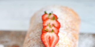 Strawberry Shortcake Roulade