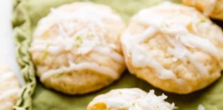 Glazed Coconut Lime Cookies