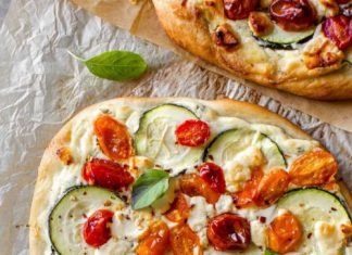Zucchini & Herbed Ricotta Flatbread