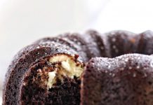 Chocolate Bundt Cake with Cream Cheese Filling