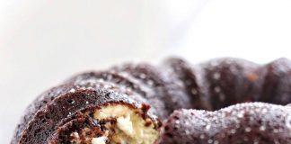 Chocolate Bundt Cake with Cream Cheese Filling