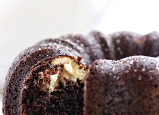 Chocolate Bundt Cake with Cream Cheese Filling