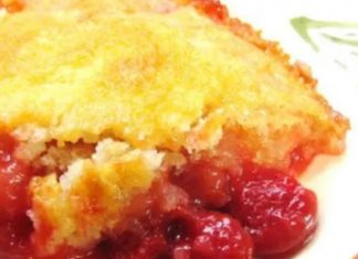 Here’s the “FRESH CHERRY COBBLER”