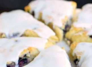 Bakery Style Blueberry Lemon Scones Recipe