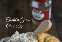 CHEDDAR GREEN OLIVE DIP