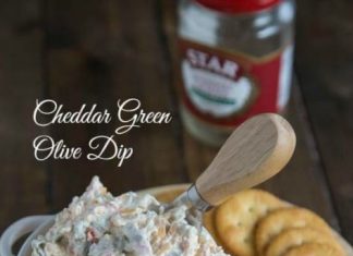CHEDDAR GREEN OLIVE DIP