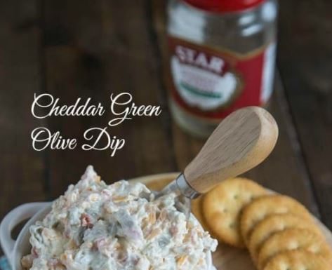 CHEDDAR GREEN OLIVE DIP