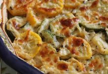 Zucchini and Squash Au Gratin