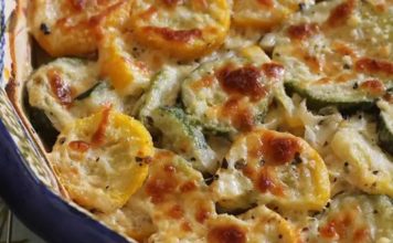 Zucchini and Squash Au Gratin