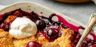 Here’s the “FRESH CHERRY COBBLER”