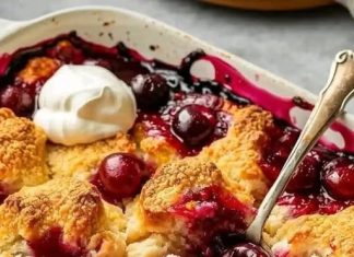 Here’s the “FRESH CHERRY COBBLER”