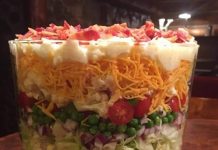 Seven-layer 30-minute salad