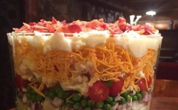 Seven-layer 30-minute salad