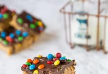 MONSTER COOKIE NO BAKE BARS