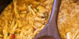 SLOW COOKER TACO CHICKEN AND RICE