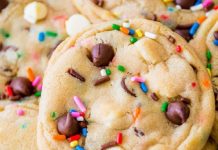 Cake Batter Chocolate Chip Cookies