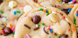 Cake Batter Chocolate Chip Cookies