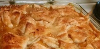 Triple Crust Peach Cobbler