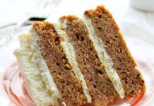 Zucchini Banana Layer Cake with Whipped Cream Cheese Frosting