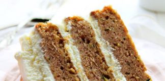 Zucchini Banana Layer Cake with Whipped Cream Cheese Frosting