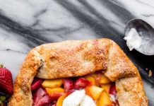 Rustic Strawberry Peach Galette