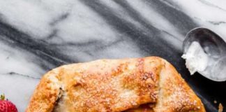 Rustic Strawberry Peach Galette