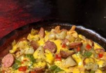 Cheese Potato & Smoked Sausage Casserole