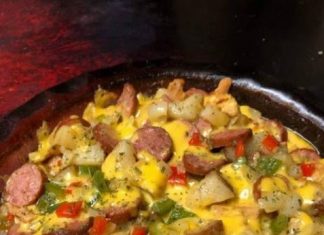 Cheese Potato & Smoked Sausage Casserole