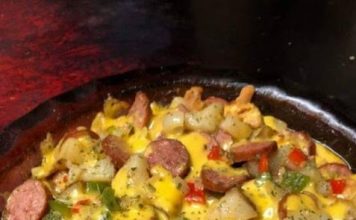 Cheese Potato & Smoked Sausage Casserole