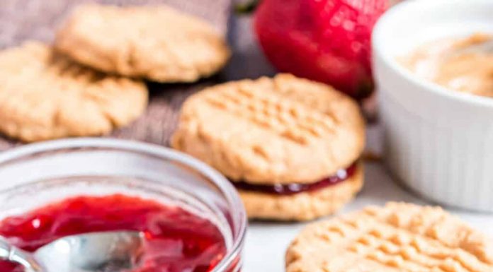 Peanut Butter and Jelly Sandwich Cookies