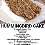 OLD-FASHIONED HUMMINGBIRD CAKE
