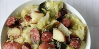 Steamed Cabbage With Smoked Sausage & Red Potatoes