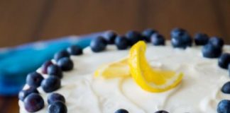 Lemon Blueberry Layer Cake