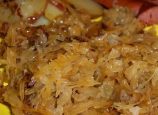 German Sauerkraut & Bratwurst & Bacon Onion Potatoes